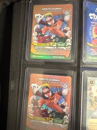 X2 cartas promocionales naruto