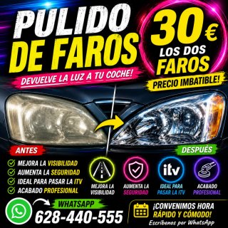 Pulido  de faros.