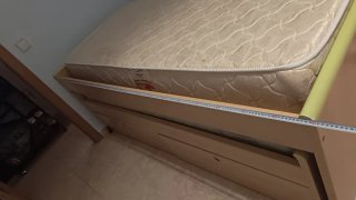 Cama nido 90cm  + 2 colchones, y con cajones
