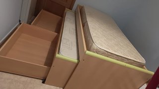 Cama nido 90cm  + 2 colchones, y con cajones