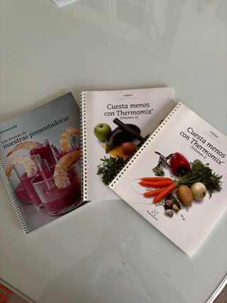 Lote de libros de cocina de thermomix