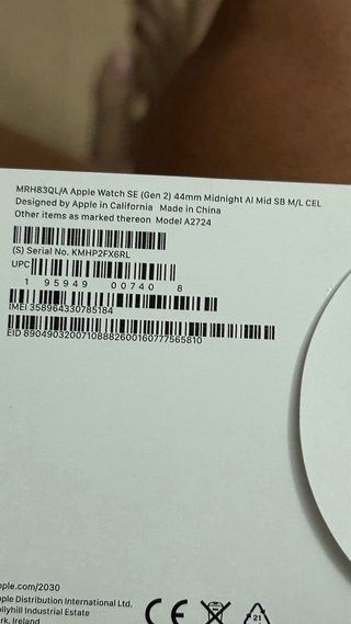 Apple Watch SE 2ª Gen 44mm Cellular