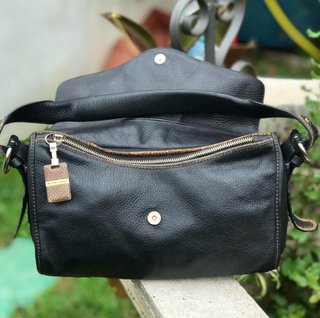 Borsa baguette Borbonese in vera pelle