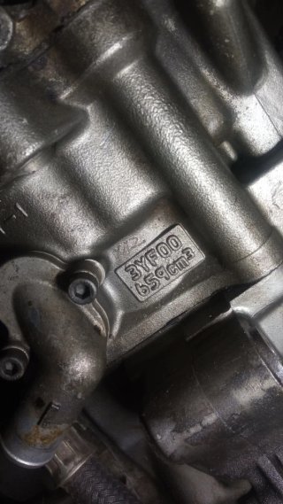Motor Yamaha XTZ-660 averiado