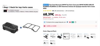 Portaequipajes KEMI MOTO Negro