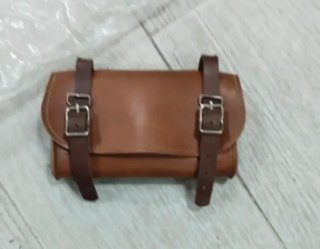 Cartera de cuero para bicicleta