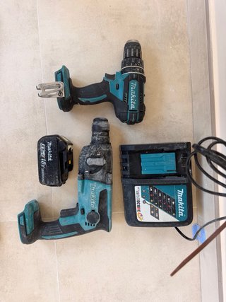 Lote Makita 18V: Taladro y Rotomartillo