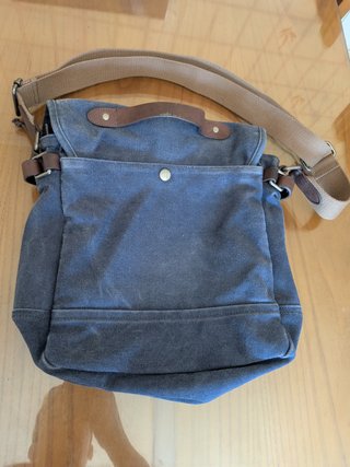 Bolso Bandolera Lee Cooper Azul y Marrón