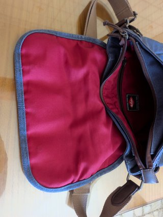 Bolso Bandolera Lee Cooper Azul y Marrón
