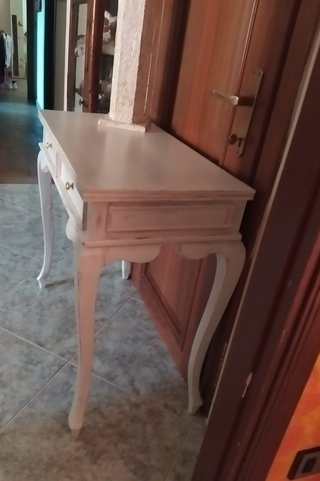 Consolle in legno massello noce
