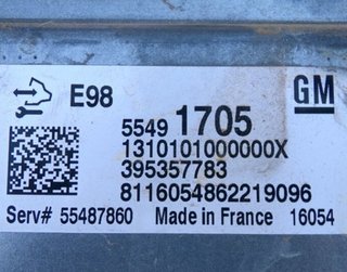 Opel 119921 55491705 centralita motor ecu insignia