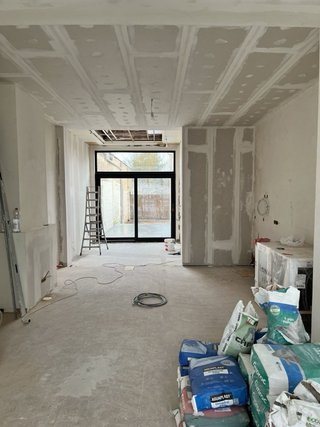 Pladur techo, habitación, división Reforma Pladur
