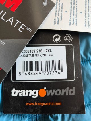 Chaqueta Trangoworld Ripera Fibra Azul