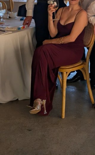 Vestido Zara Burdeos
