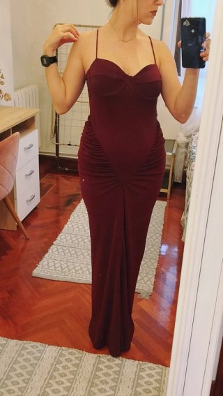 Vestido Zara Burdeos