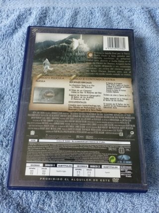 DVD El Señor de los Anillos: El Retorno del Rey