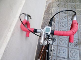 Bicicleta de carreras vintage marrón