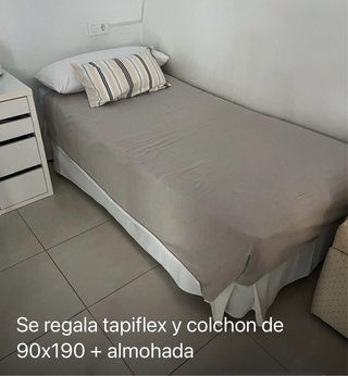 Regalo Tapiflex y colchón 90x190 + almohada