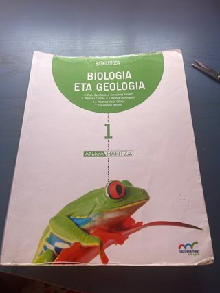 Biologia eta geologia, Batxilergoa 1