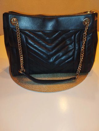 Bolso Michael Kors Negro y Plateado