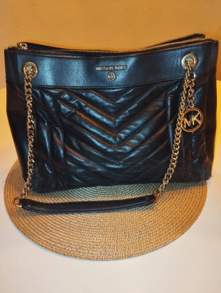 Bolso Michael Kors Negro y Plateado