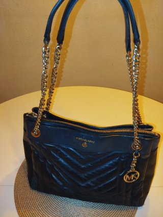 Bolso Michael Kors Negro y Plateado