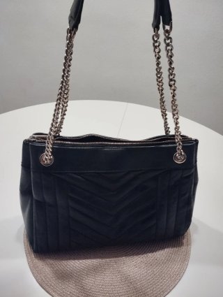 Bolso Michael Kors Negro y Plateado