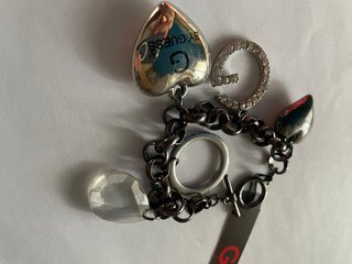 Pulsera Guess Corazón y G con Cristales