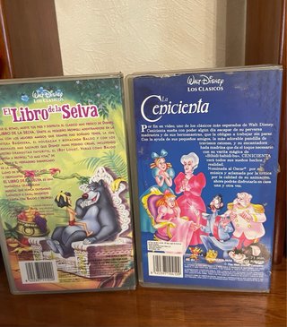 Lote 4 Películas VHS Disney Clásicos