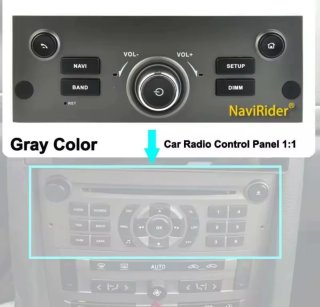 Pantalla Android Peugeot 407 y panel de control