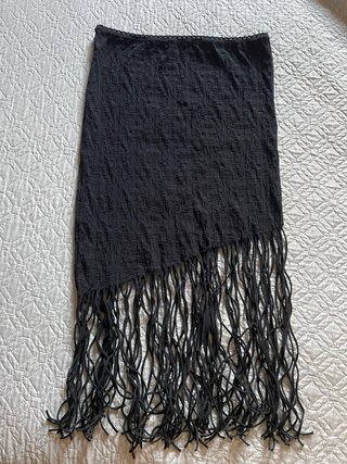 Pareo e costume da bagno Benetton nero taglia XS