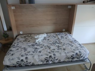 Mueble Cama Madera Blanco