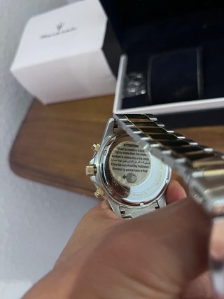 Reloj Maserati Cronógrafo Azul y Dorado
