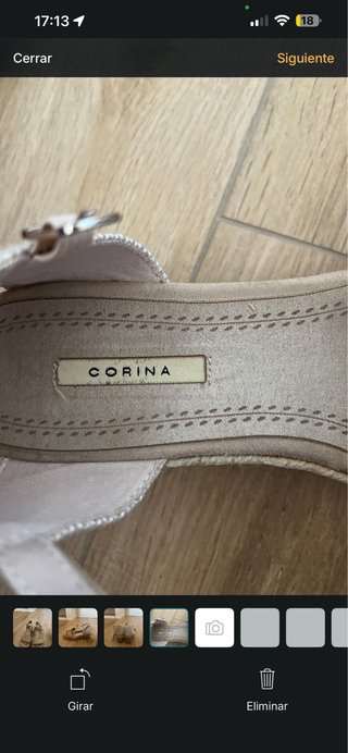 Sandalias beige cuña esparto