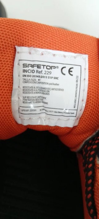 Calzado de seguridad Safetop Talla 41