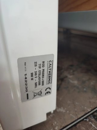 Radiador eléctrico blanco