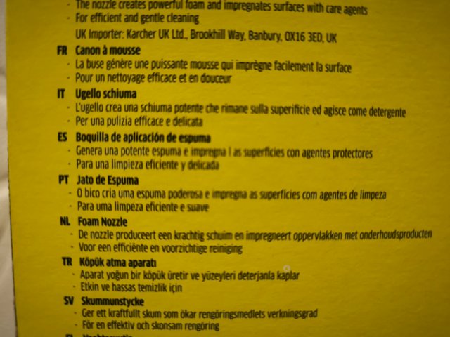 Karcher FJ 6 Foam Jet Accesorio Hidrolimpiadora