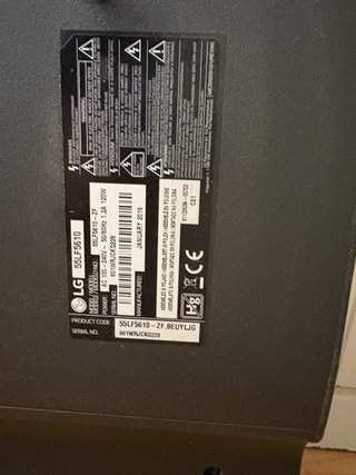 Televisor LG 52 Negro