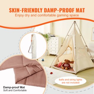 Tenda da Gioco per Bambini 1280 x 1250 x 1750 mm