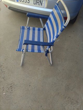 Silla Playa Plegable Respaldo bajo aluminio