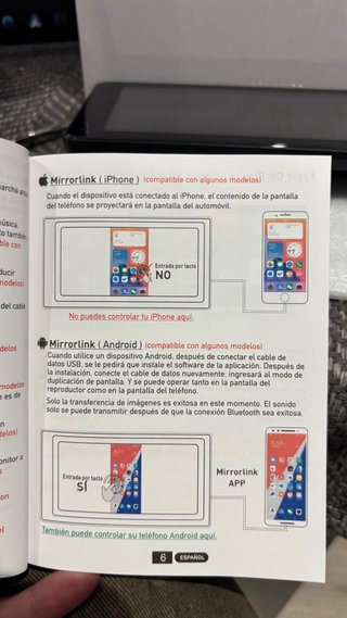 Pantalla Carplay para coche