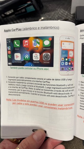 Pantalla Carplay para coche