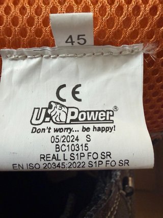 Scarpe U-Power grigie e arancioni