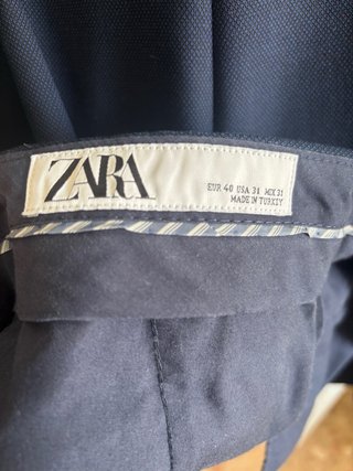 Traje Zara Azul Marino