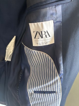 Traje Zara Azul Marino