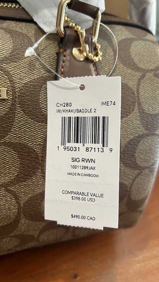 Bolso Coach Rowan Lona Firma CH280
