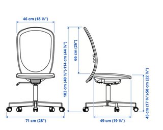 Silla de oficina IKEA FLINTAN negra