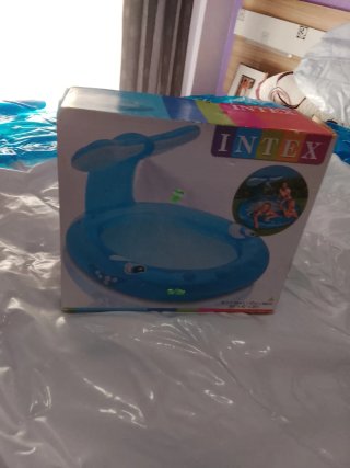 Piscina hinchable infantil azul