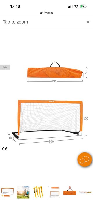Portería fútbol Aktive NUEVA plegable