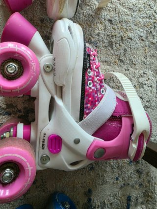 Patines extensibles niña rosa 28 a 31